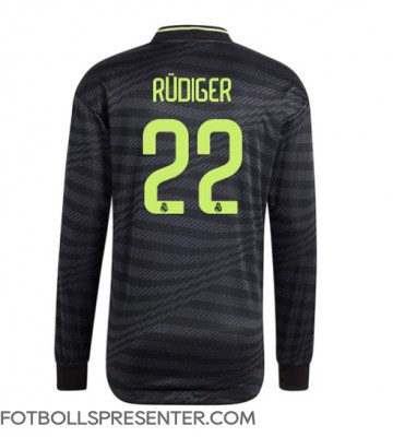 Real Madrid Antonio Rudiger #22 Tredje Matchtröja 2022-23 Långärmad